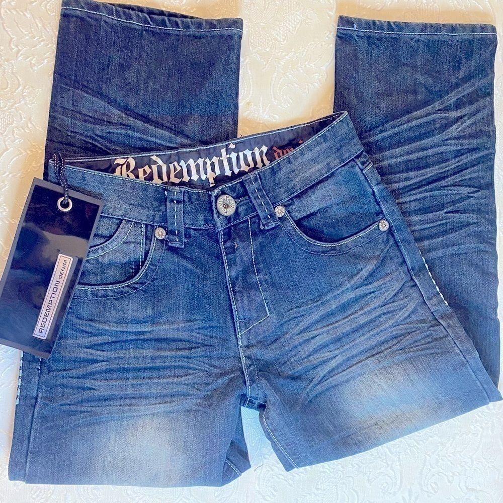 💥Redemption Boys Denim Fashion Jeans Size : 12